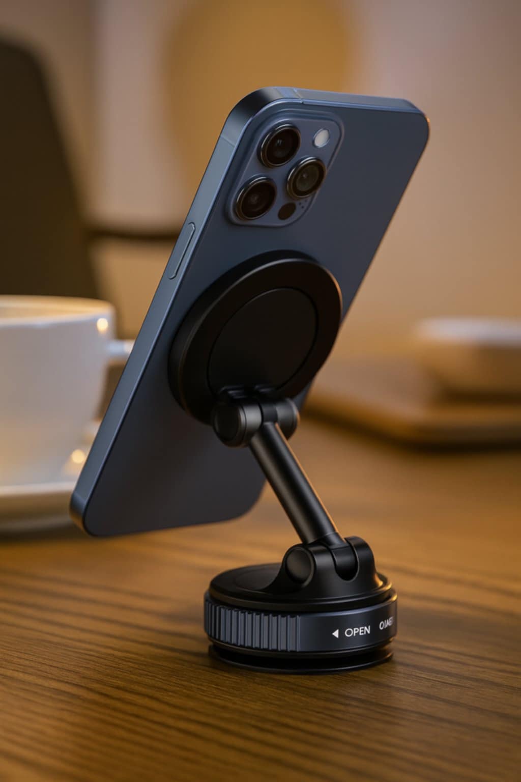 Magnetic Vacuum Autós Telefontartó - iPhone & Android Kompatibilis